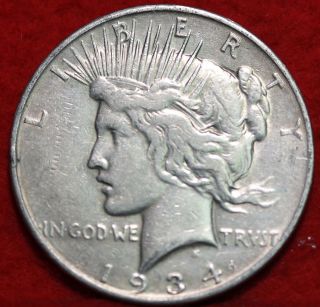 1934 - D Silver Peace Dollar photo