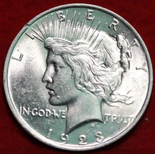 Uncirculated 1923 Silver Peace Dollar photo