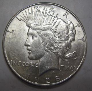 1928 S Silver Peace Dollar Collector Coin (611b) photo