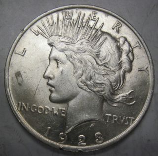 1923 Silver Peace Dollar Collector Coin (611d) photo