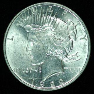 1922 - D Peace Dollar In Choice Bu Great Coin Flashy photo