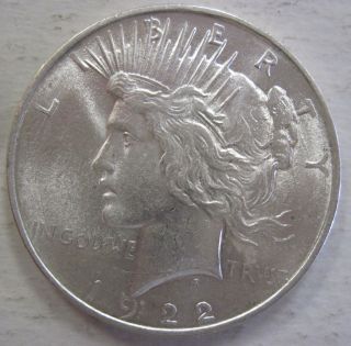 1922 Silver Peace Dollar 311i photo