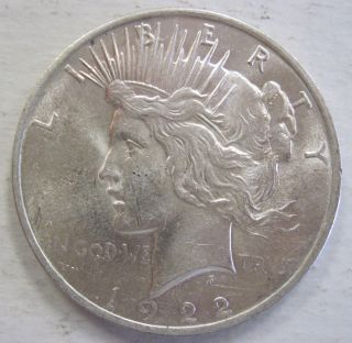 1922 Silver Peace Dollar 311k photo