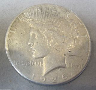 1926 S Silver Peace Dollar 314c photo