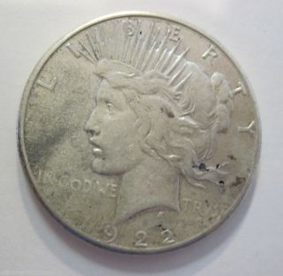 1922 S Silver Peace Dollar 819k photo