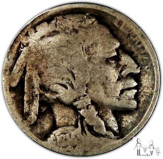1914 S Good Indian Head Buffalo Nickel 5c Us Coin B35 photo