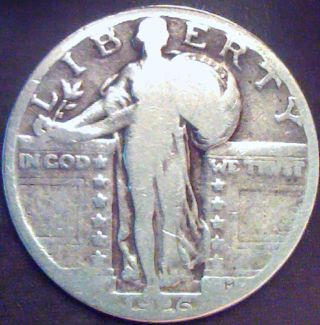 1926 Standing Liberty Quarter - 90% Silver - Coin. photo