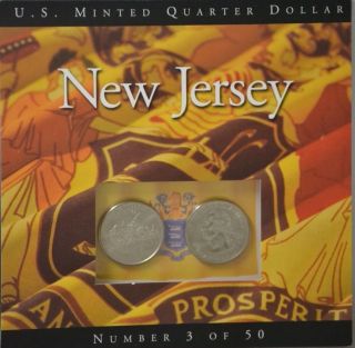 Jersey 1999 State Quarters P And D Mark photo