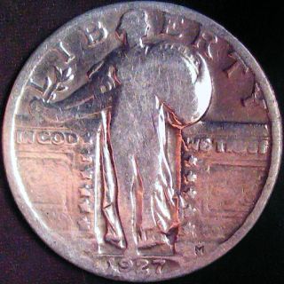 1927 Standing Liberty Quarter - 90% Silver Coin photo