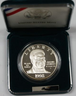 1998 Black Revolutionary War Patriots Commemorative Proof Coin No photo