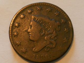 Coinhunters - 1830 Coronet Large Cent - A Very Good Coin photo