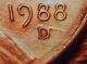 (bb134) 1988 - D Lincoln Cent Double D Red/brown Cir. Coins: US photo 3