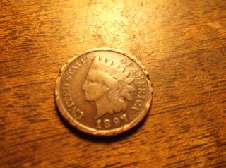Indian Head Cent 1897 Coin Cir, , , photo