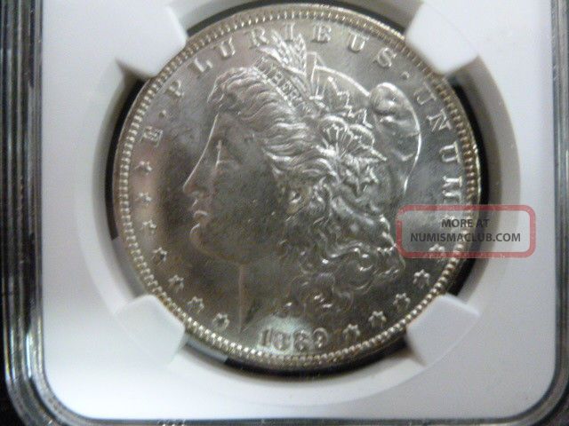 1889 - O Morgan Silver Dollar Ngc Ms63