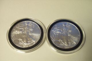 2009 Uncirculated Silver Eagles (2) photo