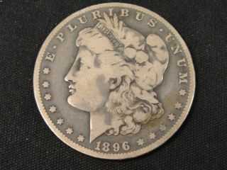 1896 O Morgan Silver Dollar Coin 90% Coin Vg 960vgt photo