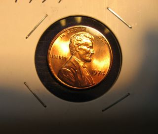 1974 - P Lincoln Memorial Cent Bu Red Us Coin Fill Your Books photo