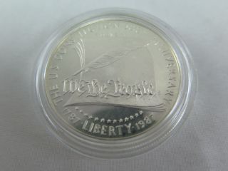 1987 U.  S.  Constitution Proof Silver Dollar photo
