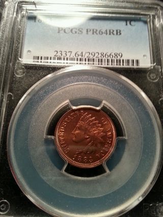 1883 Proof Indian Head Cent - Pcgs Pr64rb photo