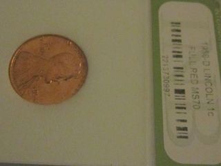 1c91 1958 D Lincoln One Cent Coin Uncirculated Estate Money Collectable photo