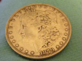 C76 1879 P Morgan Silver Dollar Coin Circulated Collectible Money photo