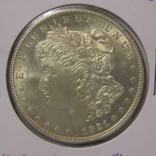 1921 P Morgan Silver Dollar,  Uncirculated,  Af 459 photo