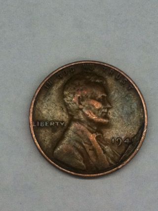 1941 Lincoln Wheat Penny Cent Major Lamination Error Coin photo