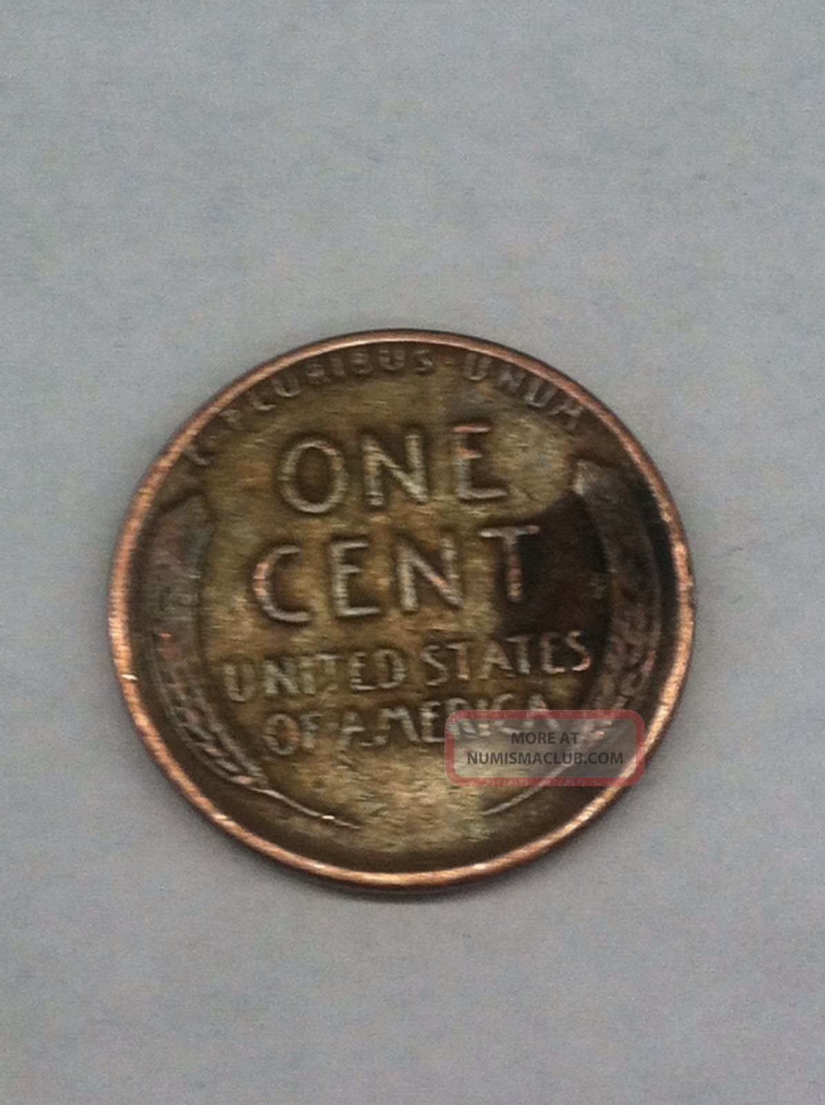 1941 Lincoln Wheat Penny Cent Major Lamination Error Coin
