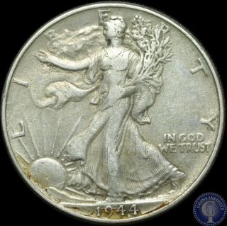 1944 P Silver Walking Liberty Half Dollar About Uncirculated S&h P photo