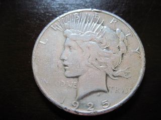 1925 S Peace Silver Dollar photo