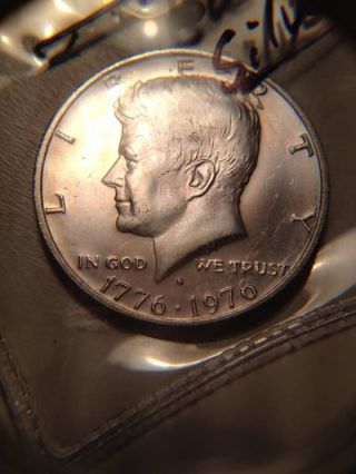 1976s 50c Bu Silver Kennedy Half Dollar photo