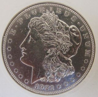 1921 Morgan Silver Dollar - Brilliant Uncirculated - Morgan Dollar photo