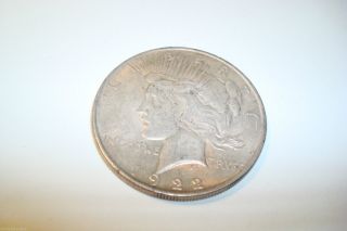 1922 United States Silver Dollar Great Time To Buy Silver Peace Dollar Coin photo