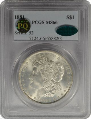 1881 $1 Morgan Silver Dollar Pcgs Ms66 Wow Cac Eye Appeal Pq++ photo