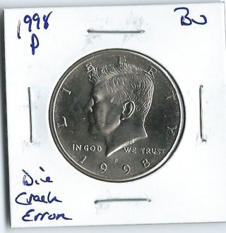 kennedy half error dollar coin 1998 coins dollars 1964