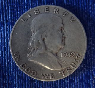 1949 - S 90% Silver Half Dollar Better Date Very Collectible Coinage [lot 750] photo