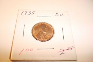 1935 United States Lincoln Wheat Penny B.  U.  Coin photo