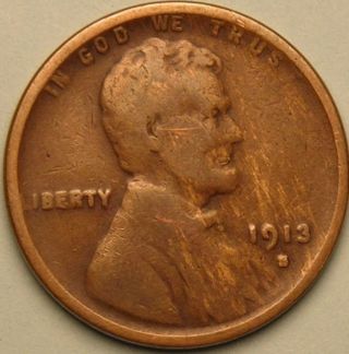 1913 S Lincoln Wheat Penny,  Cent,  Less Than 7 Million Made,  Ab 668 photo