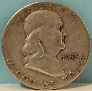 1953 Franklin Half - Dollar S Mintage, photo