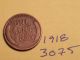 1918 Lincoln Cent Fine Detail Great Coin (3075) Wheat Back Penny Small Cents photo 1
