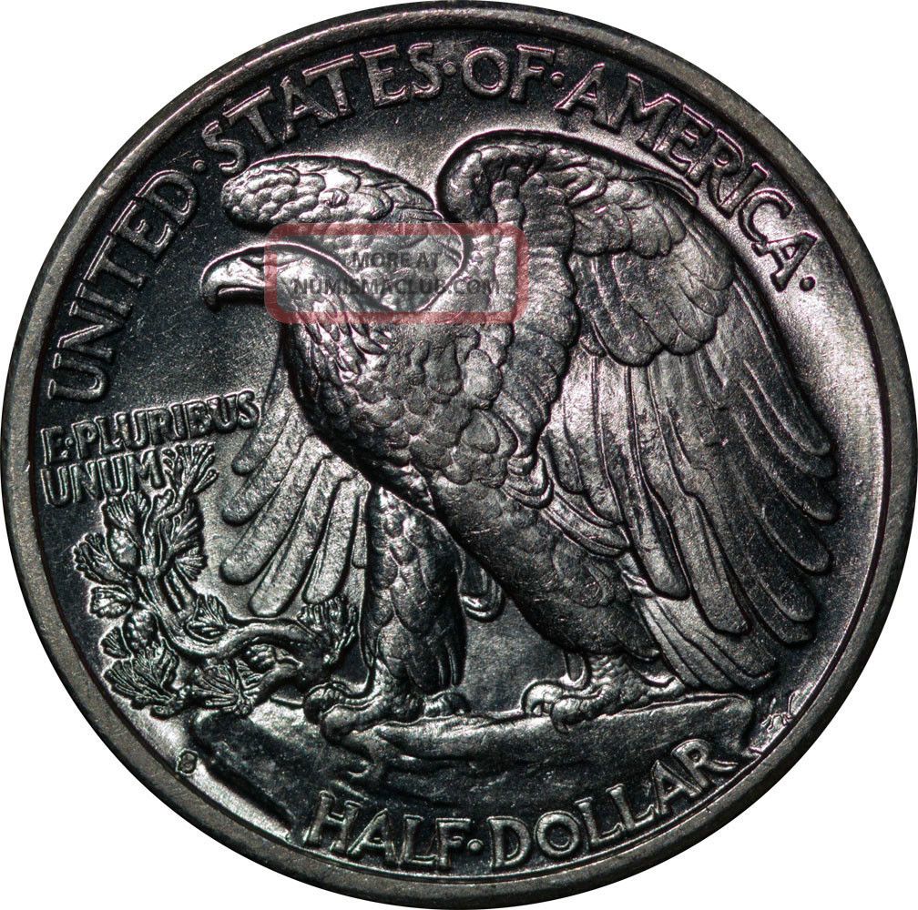 1941 S Silver 50c Walking Liberty Half Dollar Bu Blazing Luster Coin