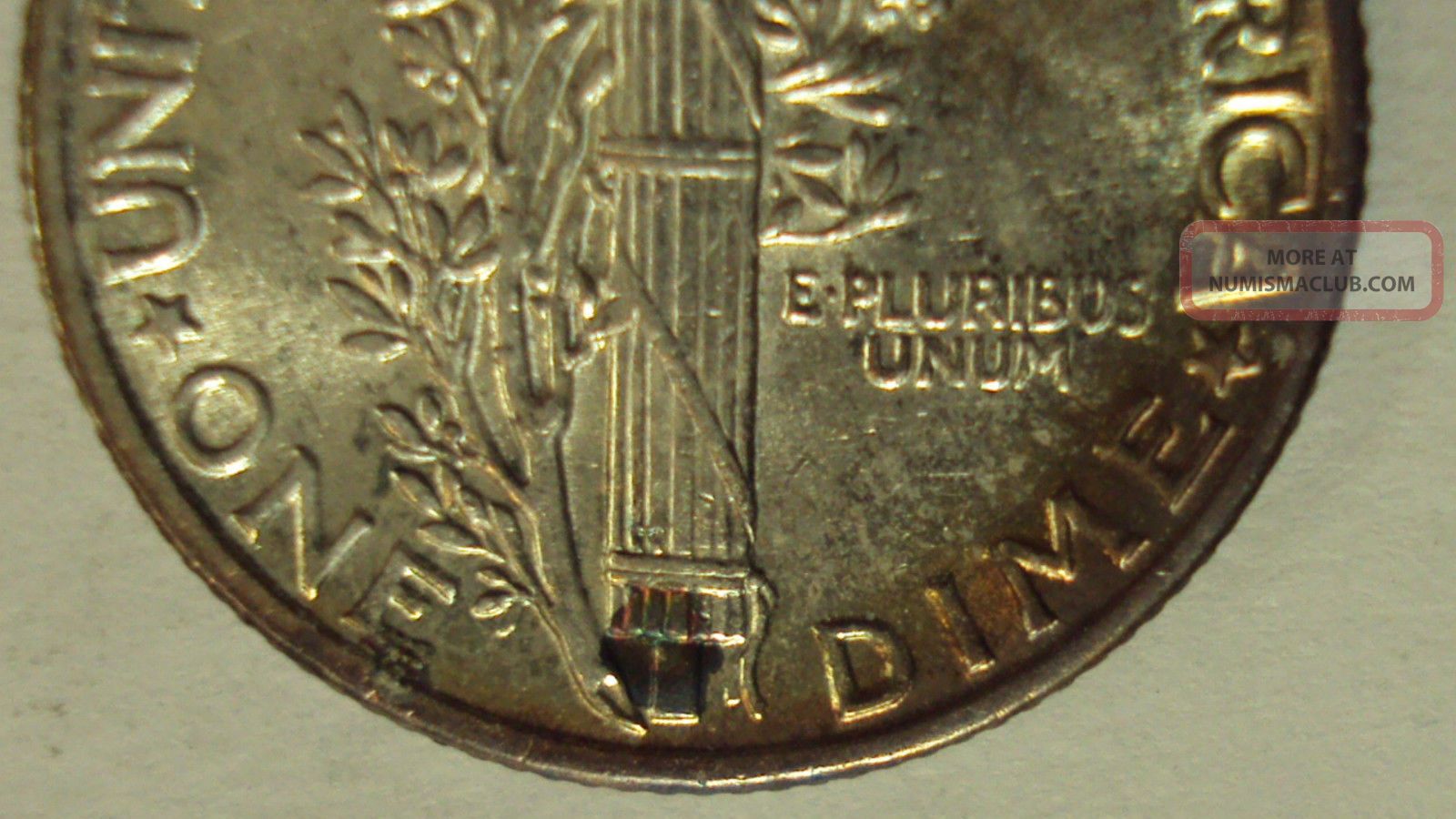 Coinhunters - 1936 Mercury Silver Dime - State, Full Split Bands, Toned