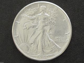 1944 - P Liberty Walking Half Dollar 90% Silver U.  S.  Coin D7533 photo