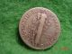 1945 Mercury Dime,  Very Good Detail World War 2 Silver Dimes photo 1