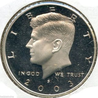 2003 - S Kennedy Proof Silver Half Dollar - San Francisco - Kq636 photo