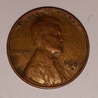 1947 - D 1947 D Wheat Penny Lincoln Cent photo