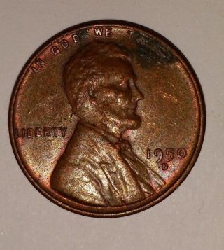 1950 - D 1950 D Wheat Penny Lincoln Cent photo