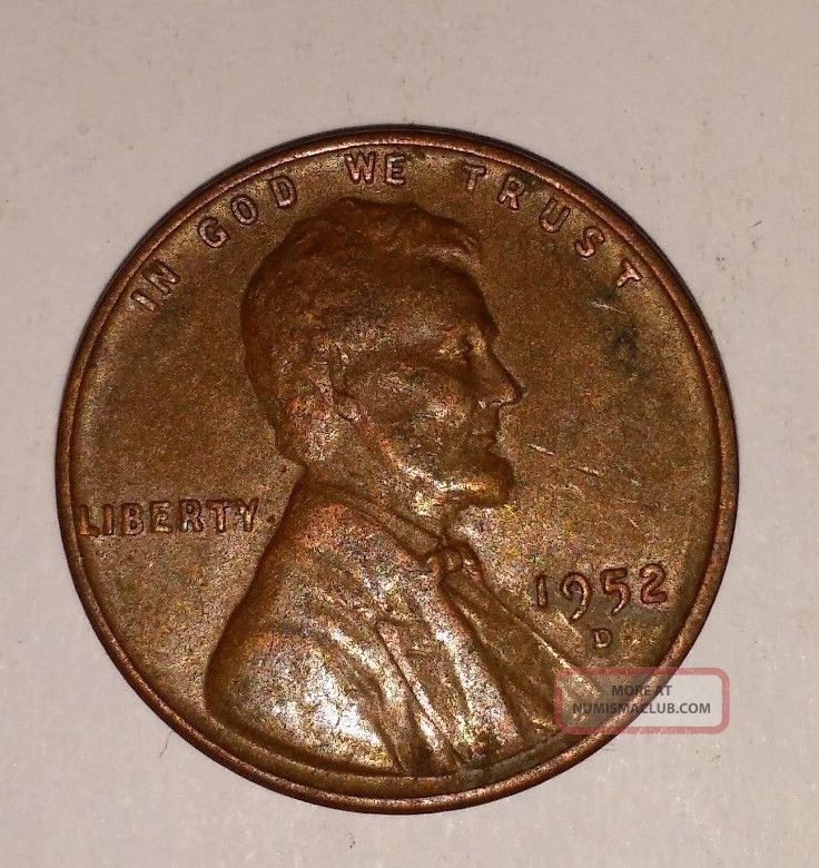 1952 - D 1952 D Wheat Penny Lincoln Cent