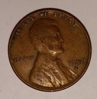 1952 - D 1952 D Wheat Penny Lincoln Cent photo