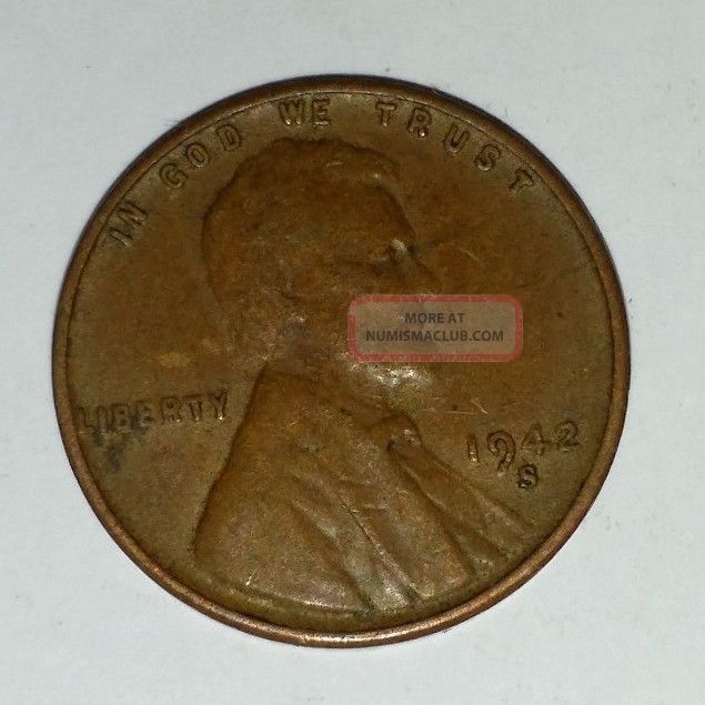 1942 S 1942 S Wheat Penny Lincoln Cent
